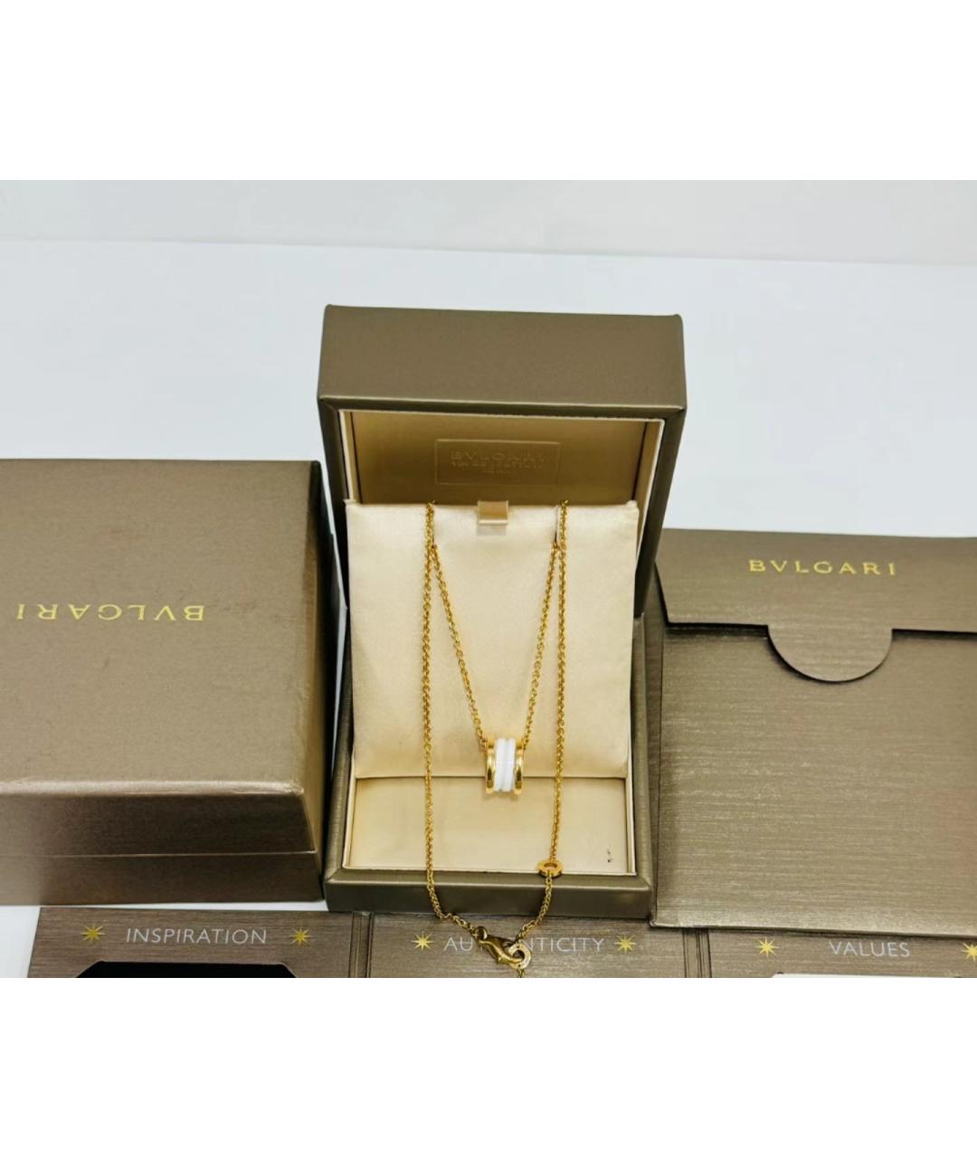 BVLGARI Белое колье из розового золота, фото 5