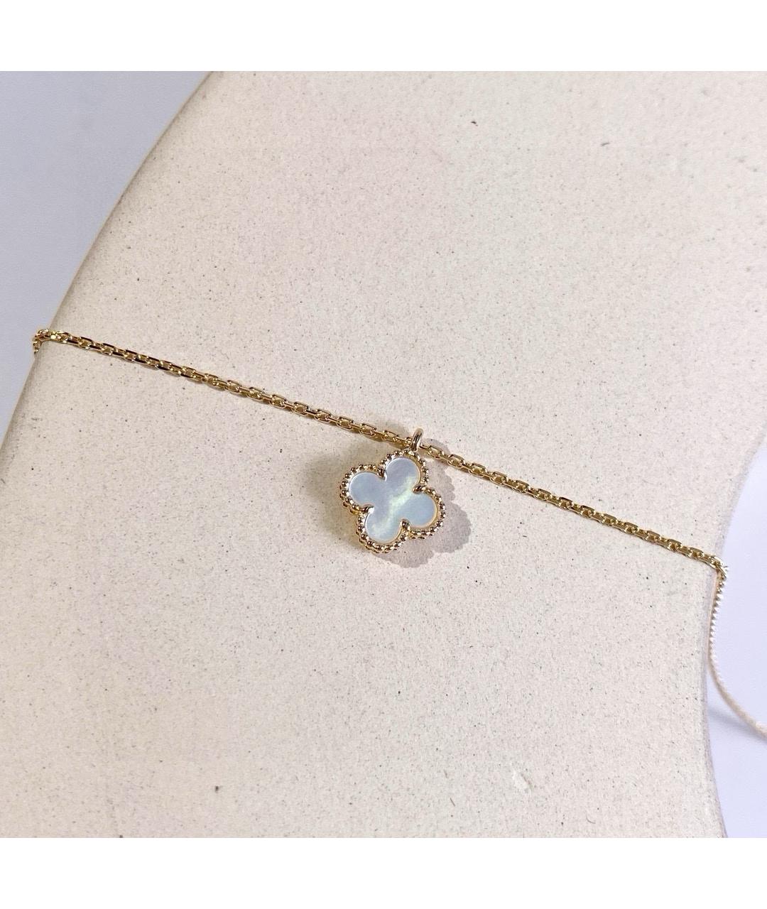 VAN CLEEF & ARPELS Белая подвеска из желтого золота, фото 2