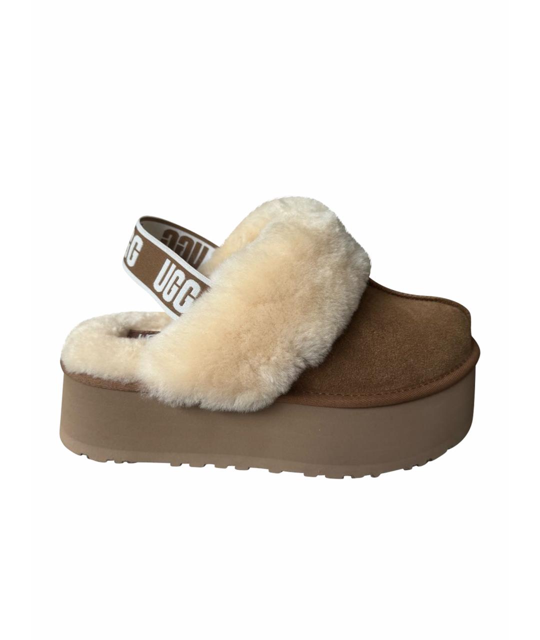 UGG AUSTRALIA Бежевые замшевые ботинки, фото 1