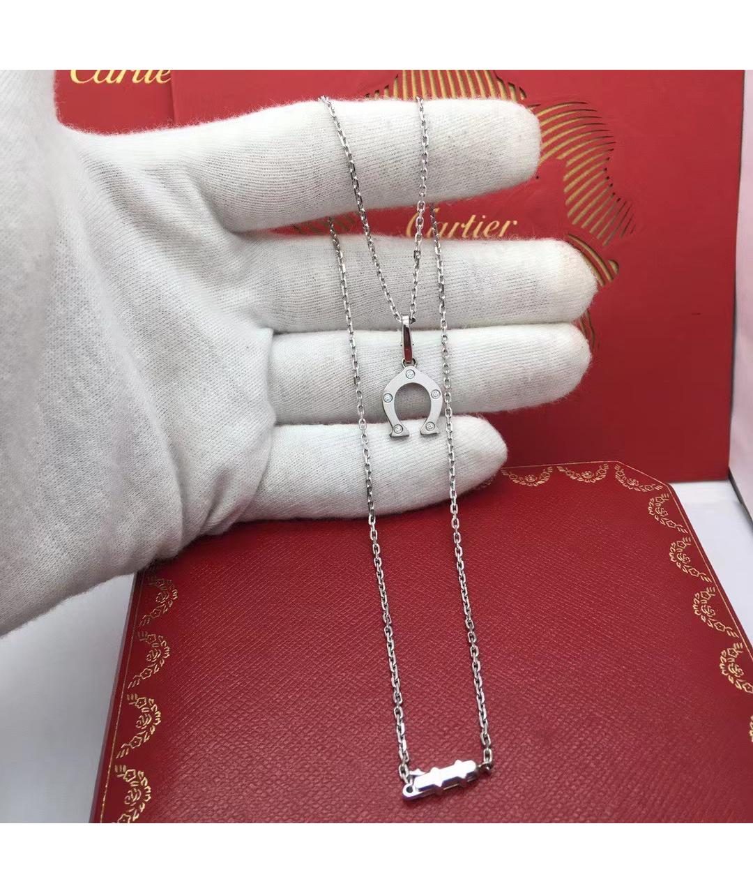 CARTIER Колье из белого золота, фото 5