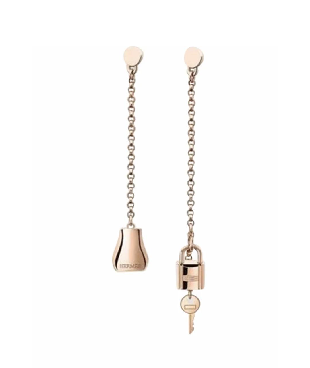 HERMES Золотые серьги из розового золота, фото 6