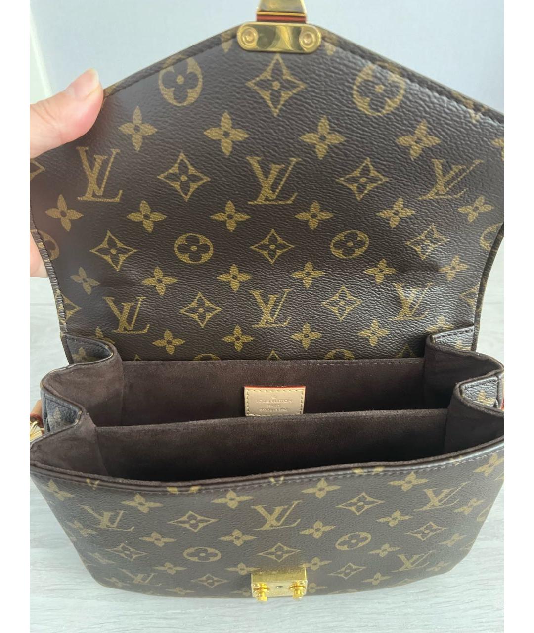 LOUIS VUITTON Коричневая сумка через плечо, фото 4