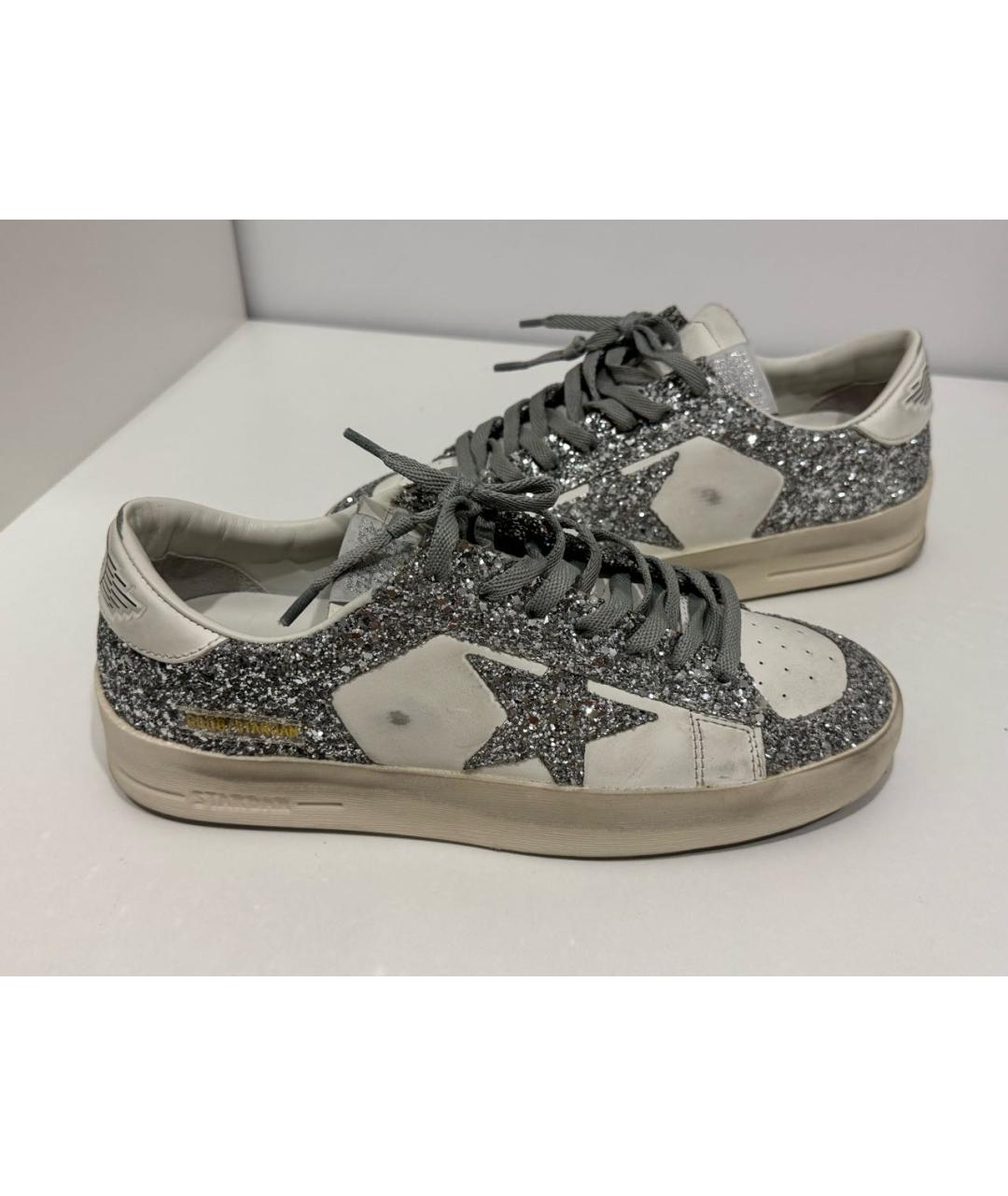 GOLDEN GOOSE DELUXE BRAND Белые кожаные кеды, фото 5