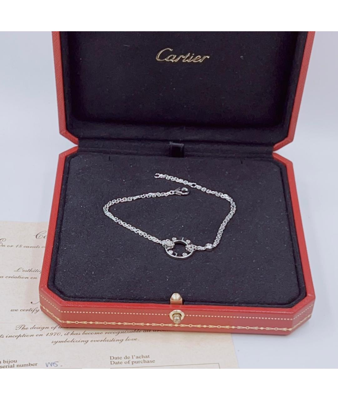 CARTIER Серебряный браслет из белого золота, фото 2