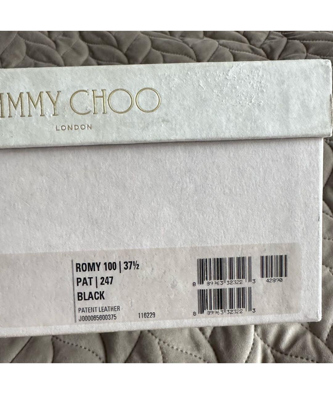 JIMMY CHOO Черные замшевые туфли, фото 5