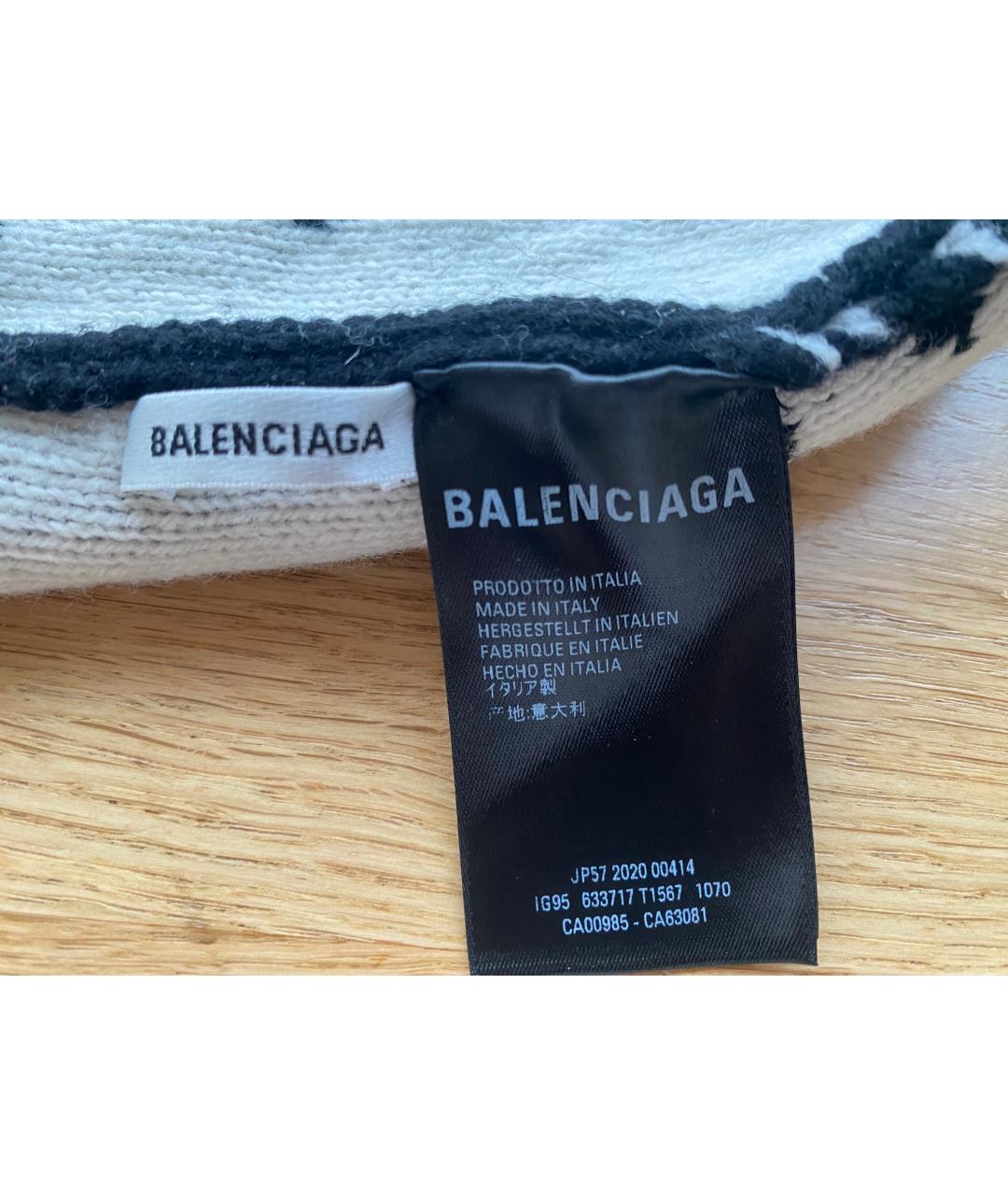 BALENCIAGA Черная шерстяная шапка, фото 2