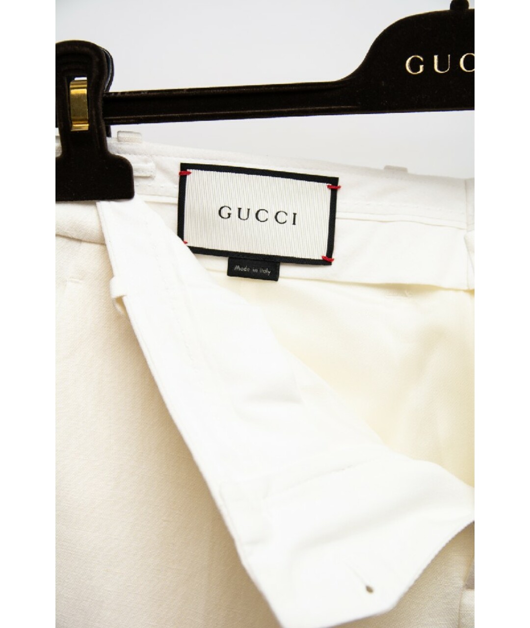 GUCCI Белые льняные брюки широкие, фото 5