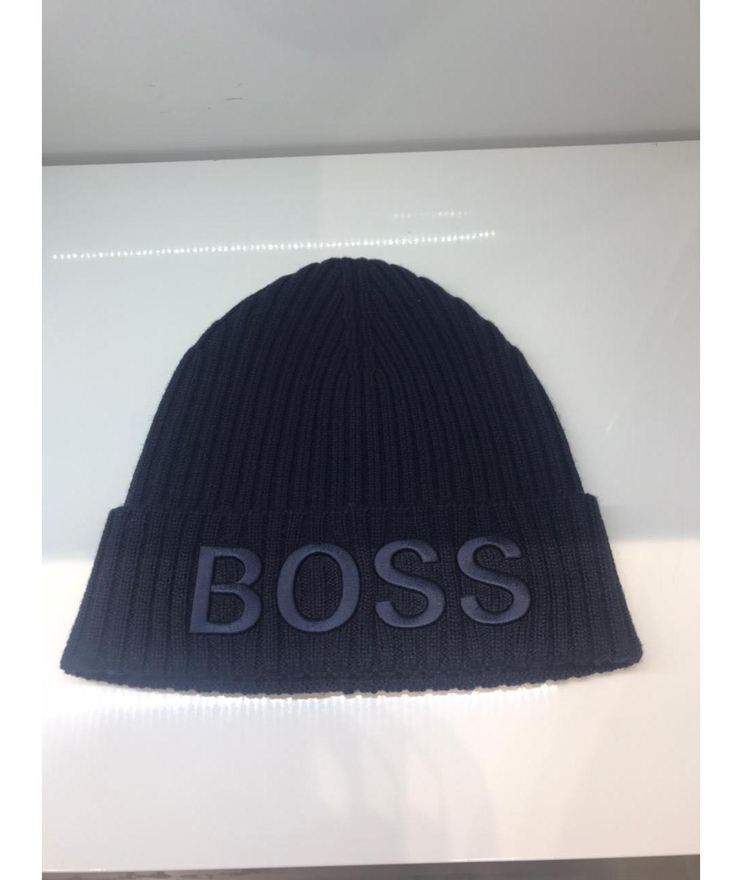 HUGO BOSS Черная шапка, фото 3