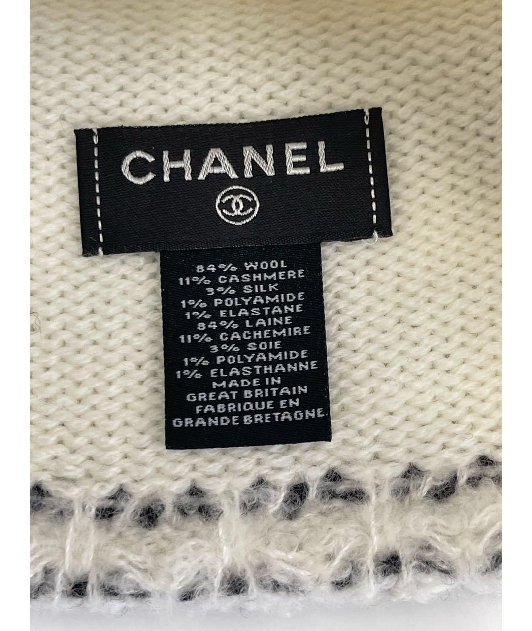 CHANEL Бежевая шерстяная шапка, фото 6