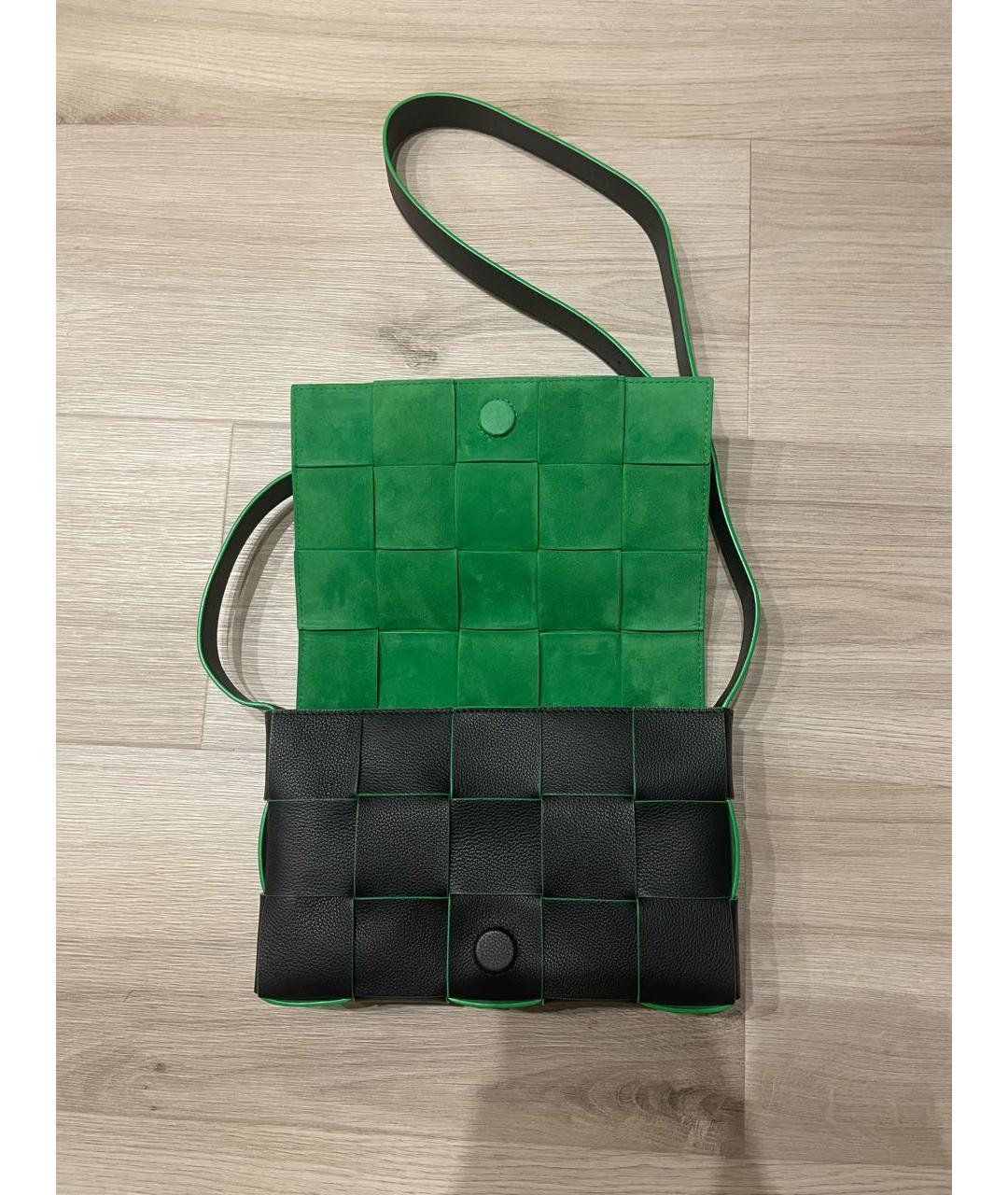 BOTTEGA VENETA Черная сумка на плечо из искусственной кожи, фото 3