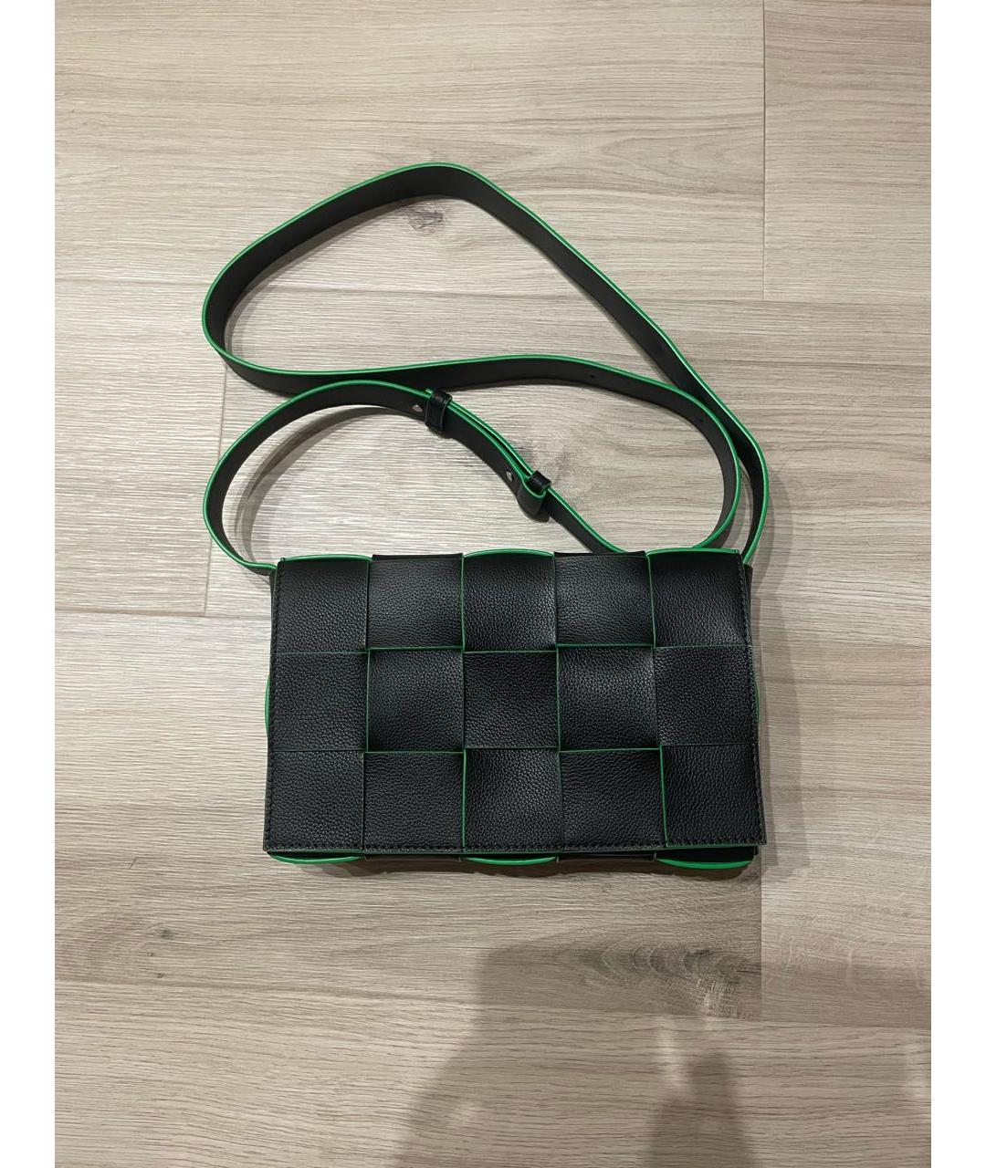 BOTTEGA VENETA Черная сумка на плечо из искусственной кожи, фото 2