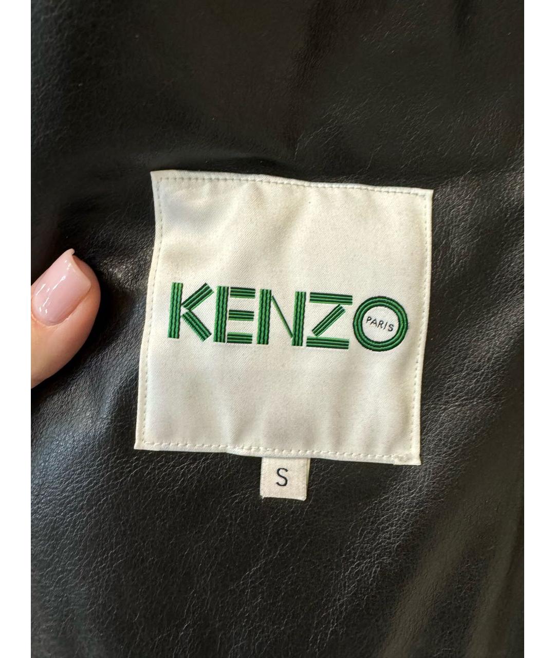 KENZO Мульти кожаная дубленка, фото 3