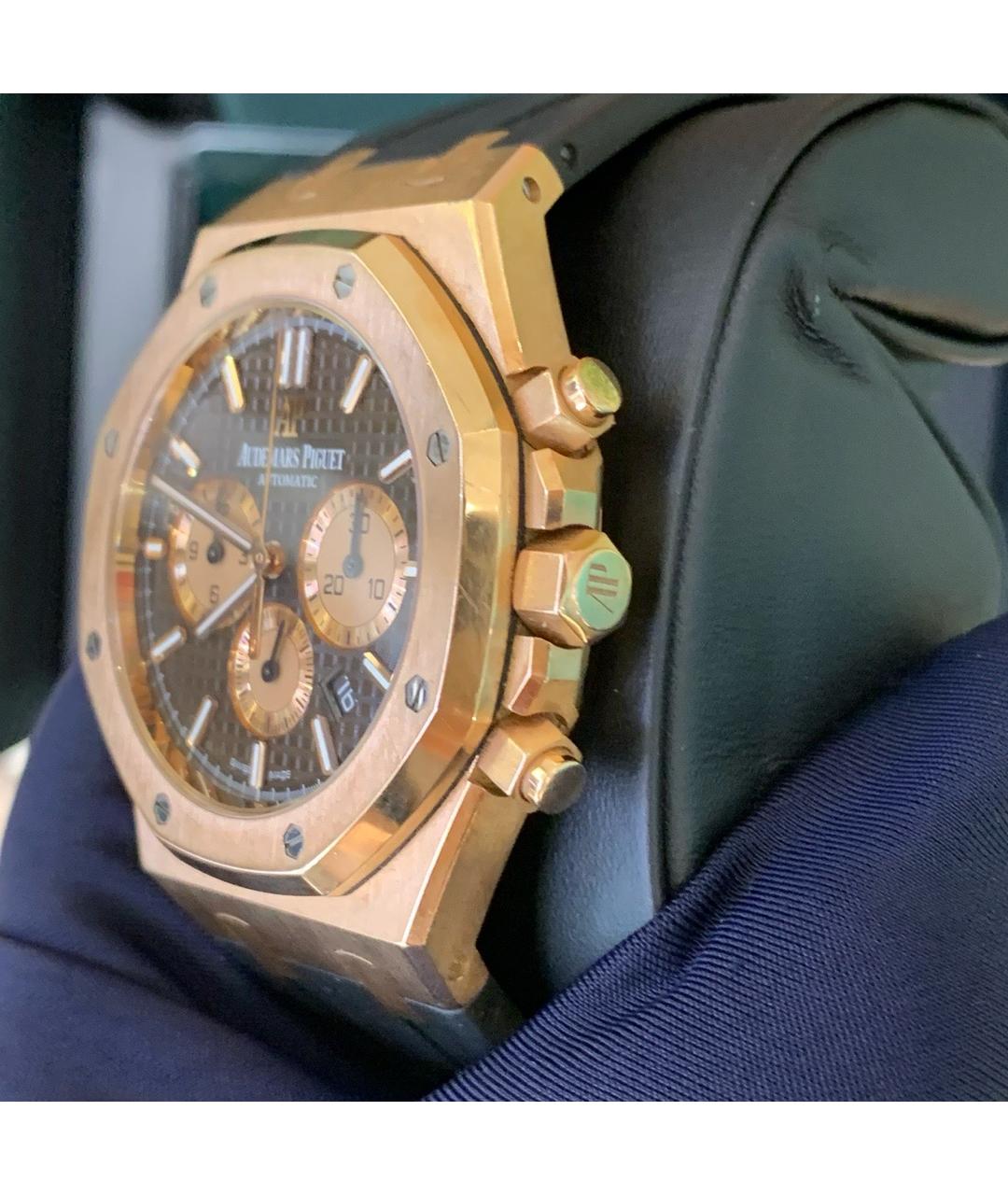 Audemars Piguet Коричневые часы из розового золота, фото 3