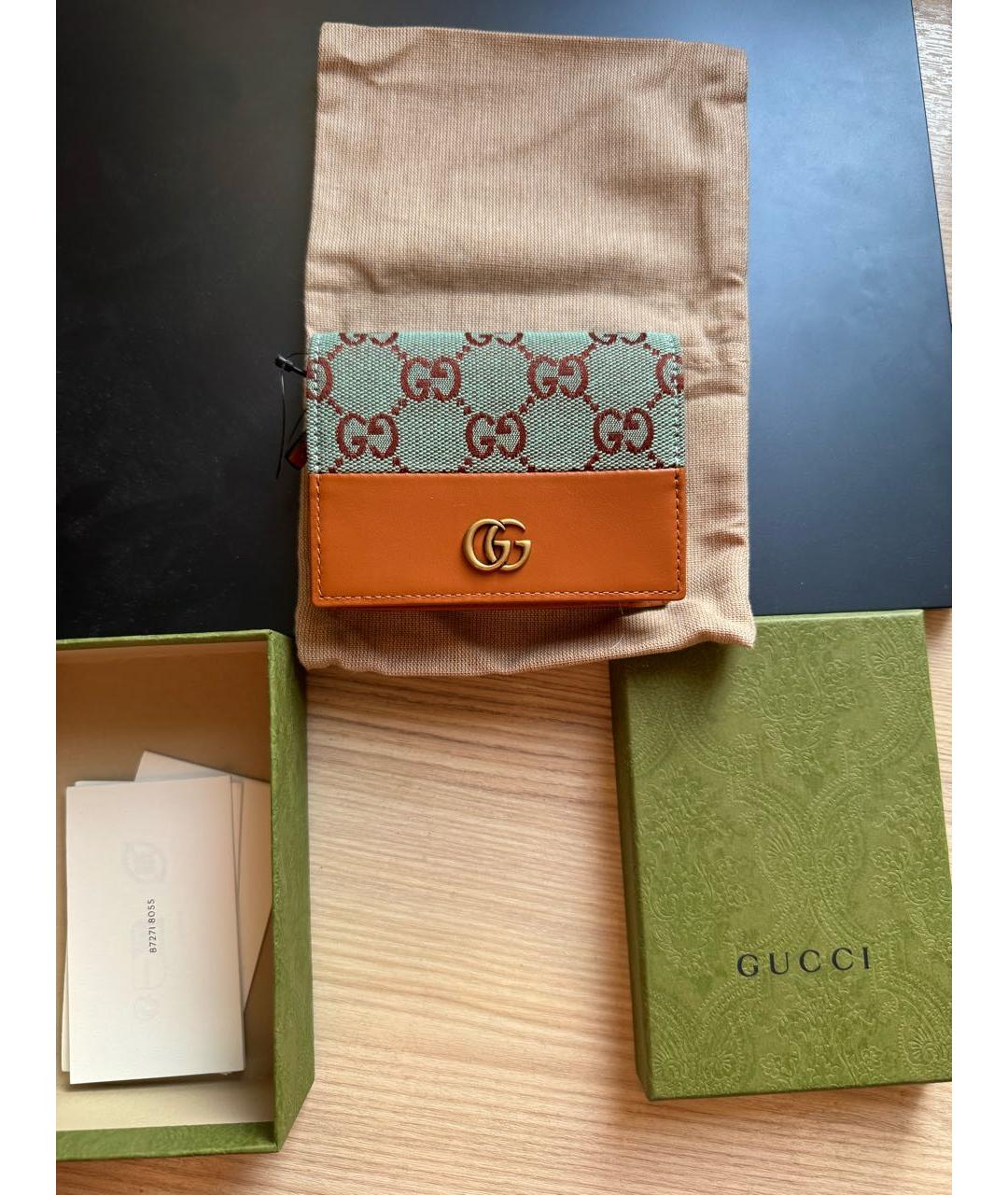 GUCCI Голубой кошелек, фото 3