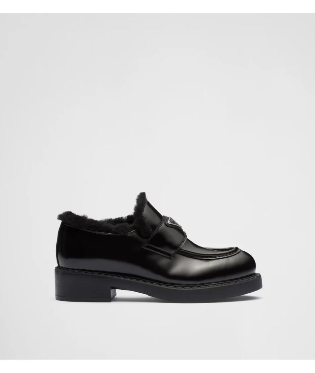PRADA Черные кожаные лоферы, фото 8