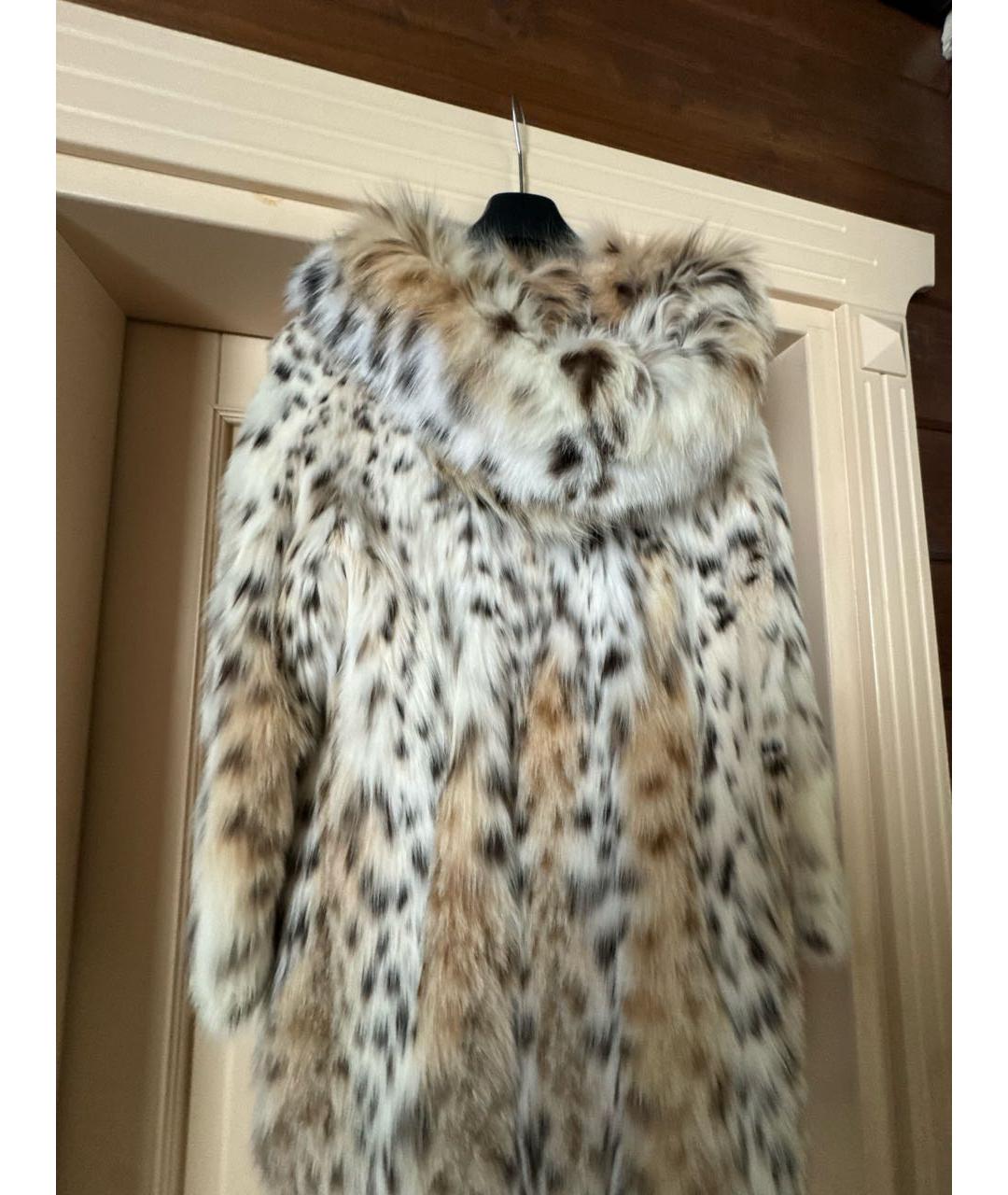 LANGIOTTI Белая меховая шуба, фото 3