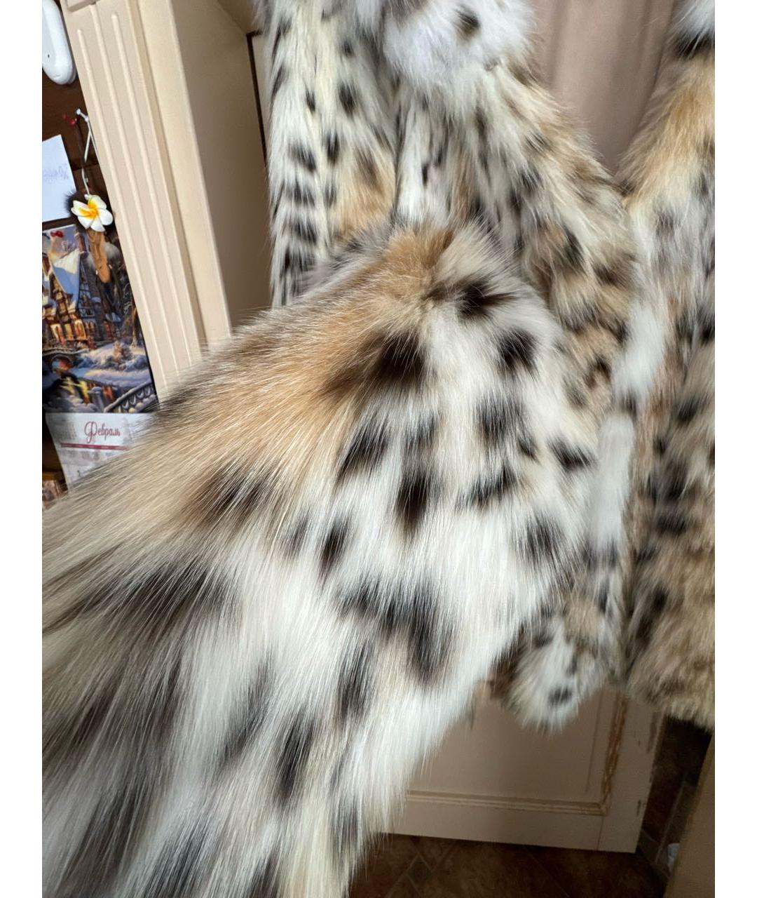 LANGIOTTI Белая меховая шуба, фото 5