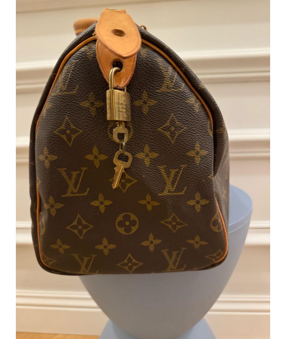 LOUIS VUITTON Коричневая сумка с короткими ручками, фото 2