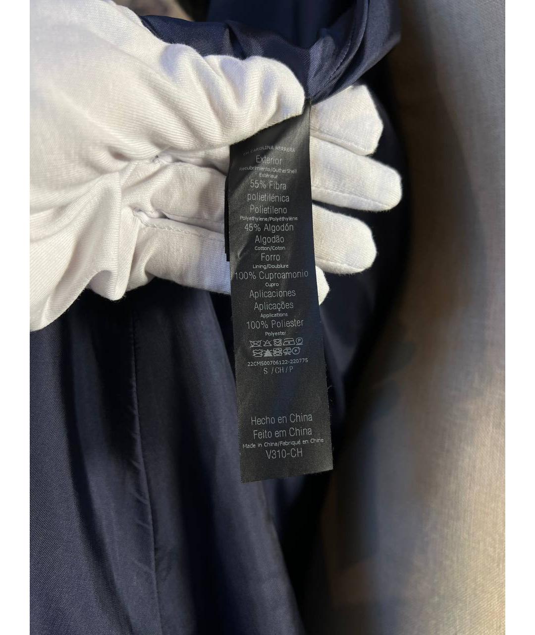 CAROLINA HERRERA Темно-синий тренч/плащ, фото 5