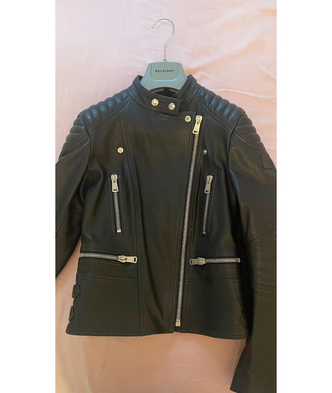 BELSTAFF Черная кожаная куртка, фото 3