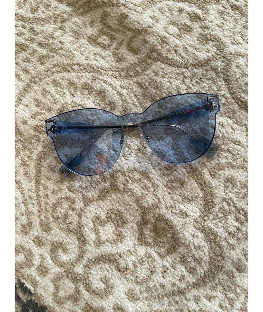 DOLCE&GABBANA Голубые пластиковые солнцезащитные очки, фото 6