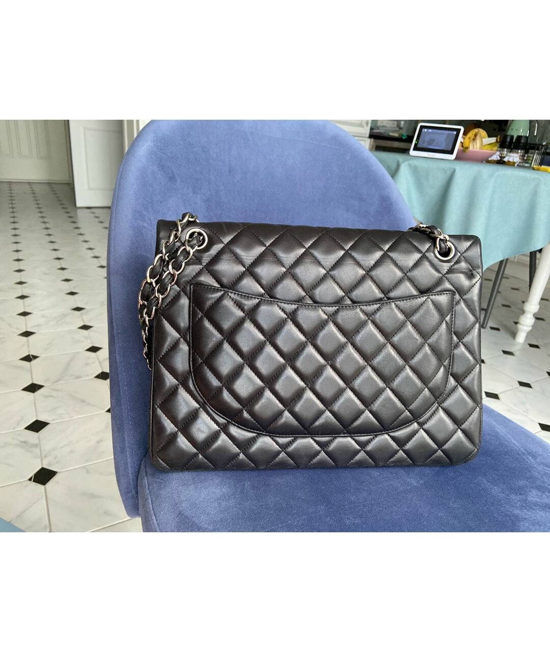 CHANEL Черная кожаная сумка тоут, фото 3