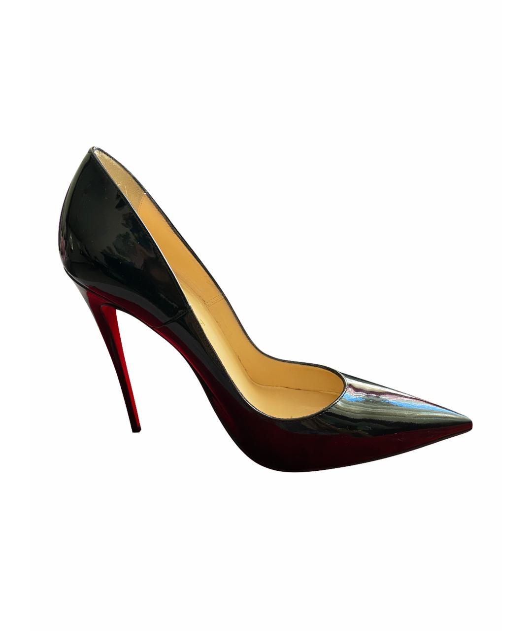 CHRISTIAN LOUBOUTIN Черные туфли из лакированной кожи, фото 1