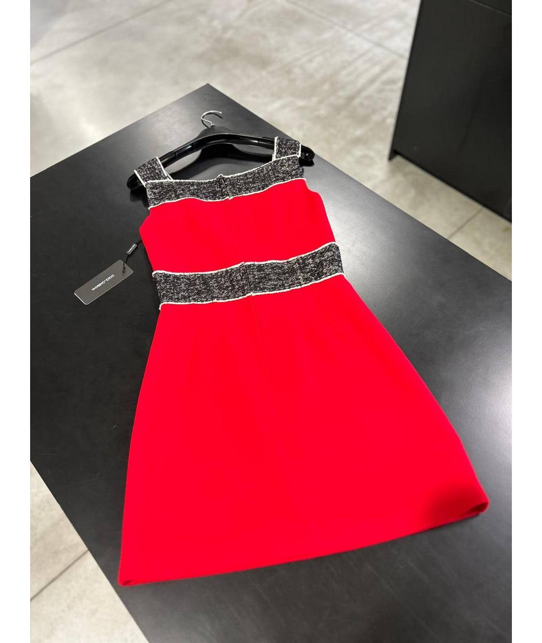 DOLCE&GABBANA Красное повседневное платье, фото 8