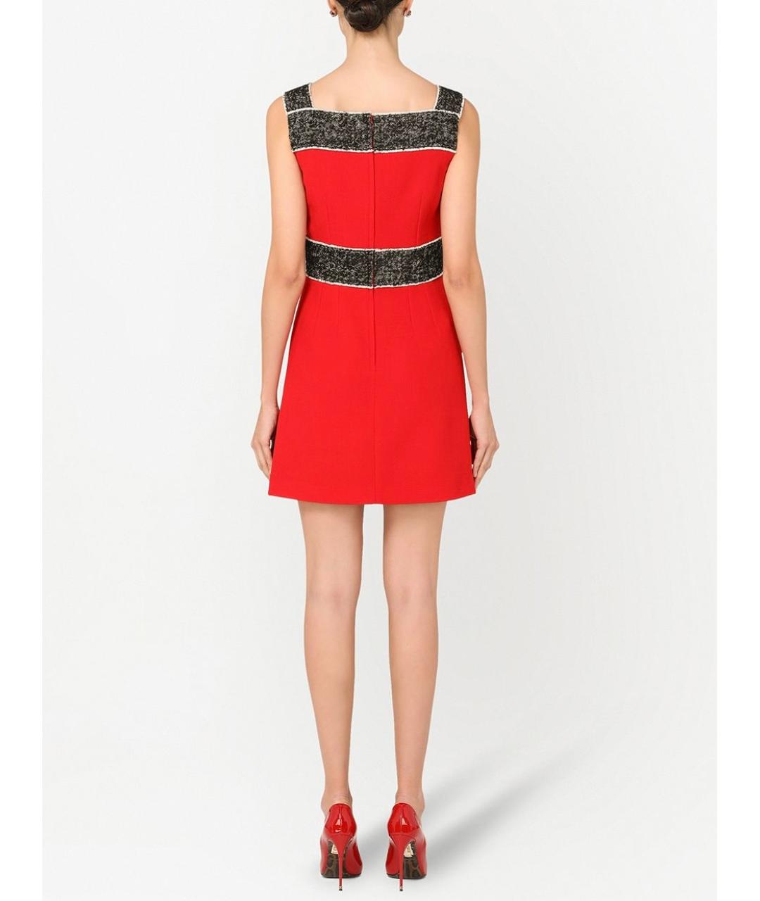 DOLCE&GABBANA Красное повседневное платье, фото 4