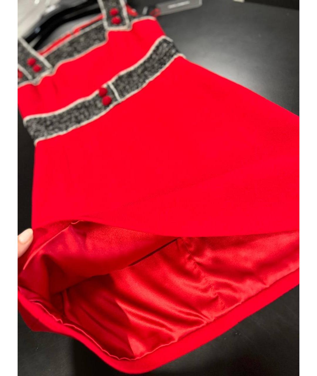 DOLCE&GABBANA Красное повседневное платье, фото 7