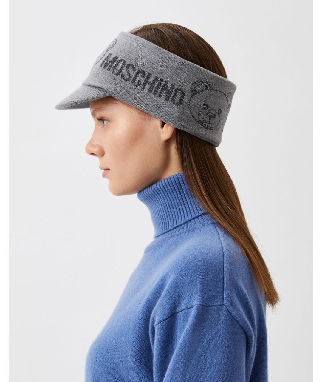 MOSCHINO Серая повязка на голову, фото 4