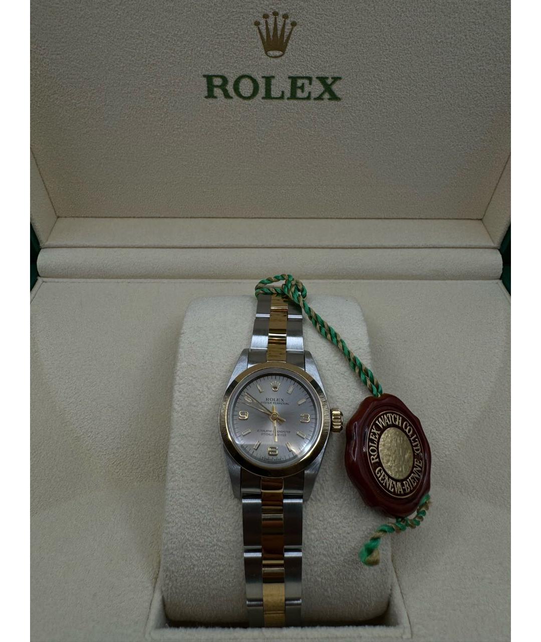 ROLEX Серебряные часы из желтого золота, фото 6