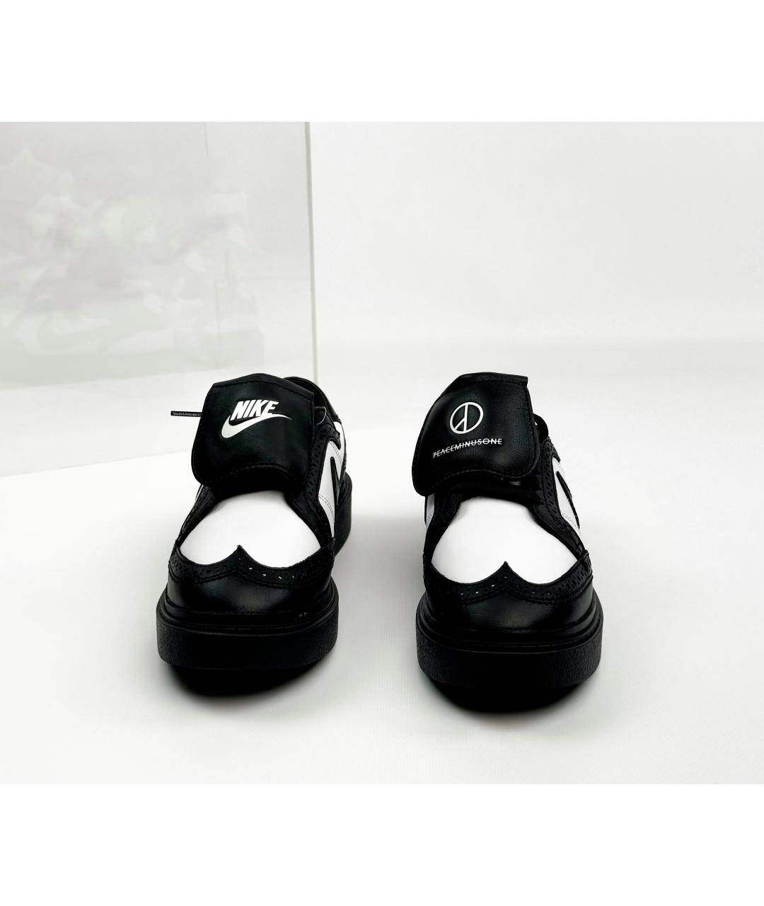 NIKE Черные кожаные кеды, фото 2