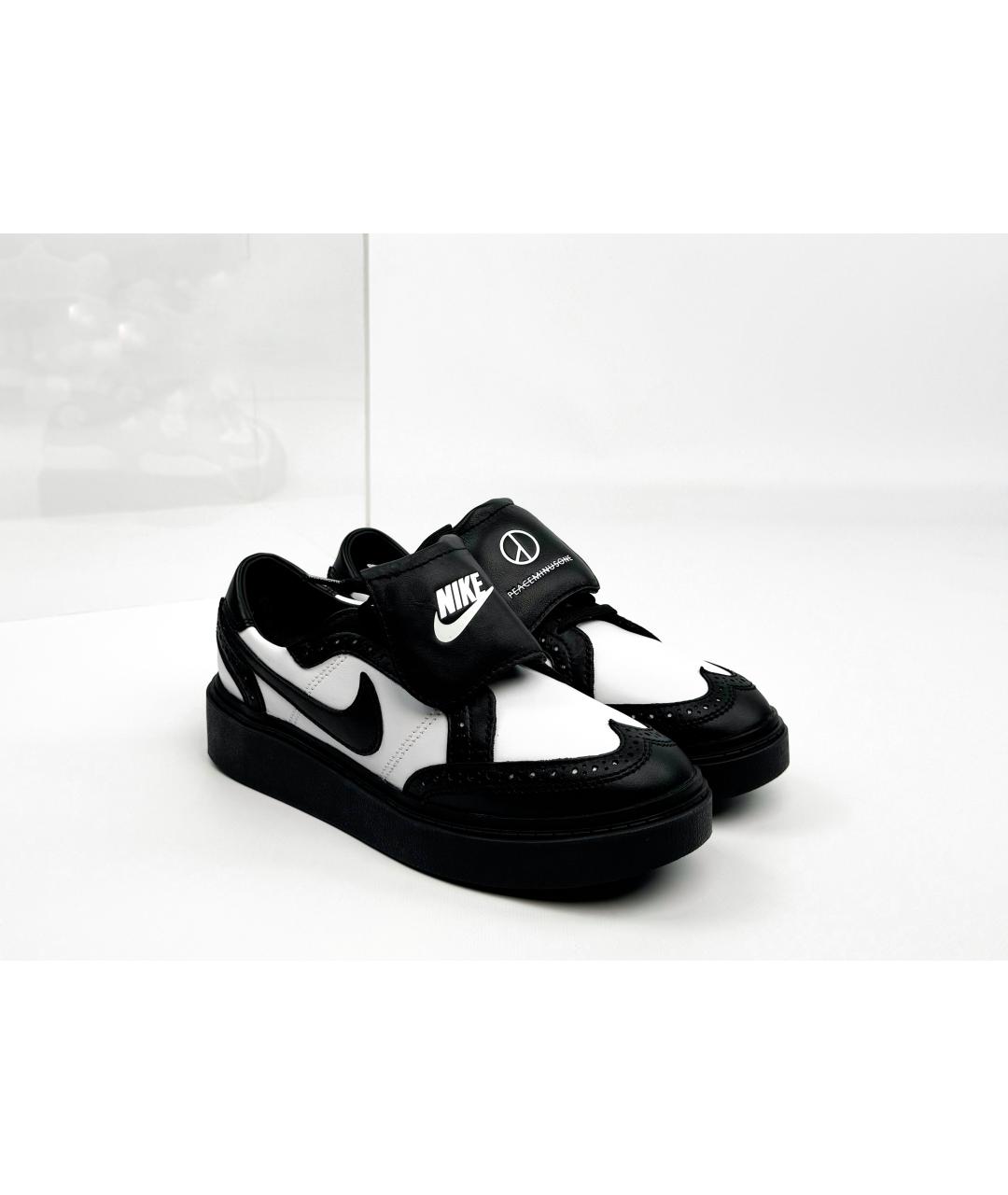 NIKE Черные кожаные кеды, фото 7