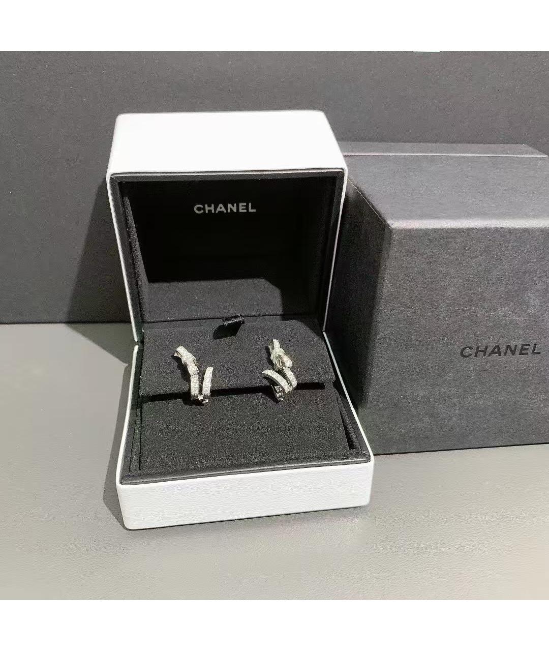 CHANEL Серьги из белого золота, фото 5