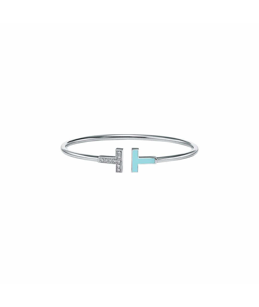 TIFFANY&CO Бирюзовый браслет из белого золота, фото 1