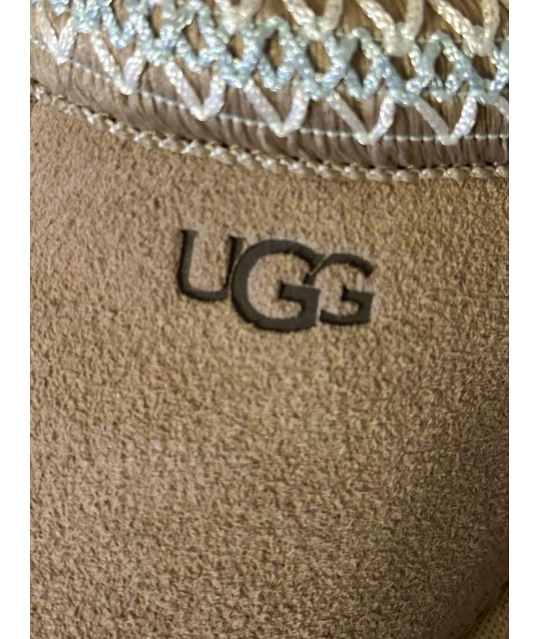 UGG AUSTRALIA Бежевые замшевые мюли, фото 6