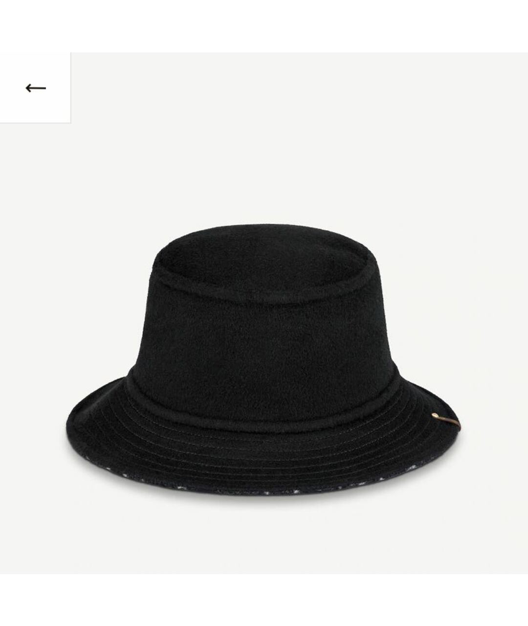 LOUIS VUITTON PRE-OWNED Черная шерстяная шляпа, фото 2