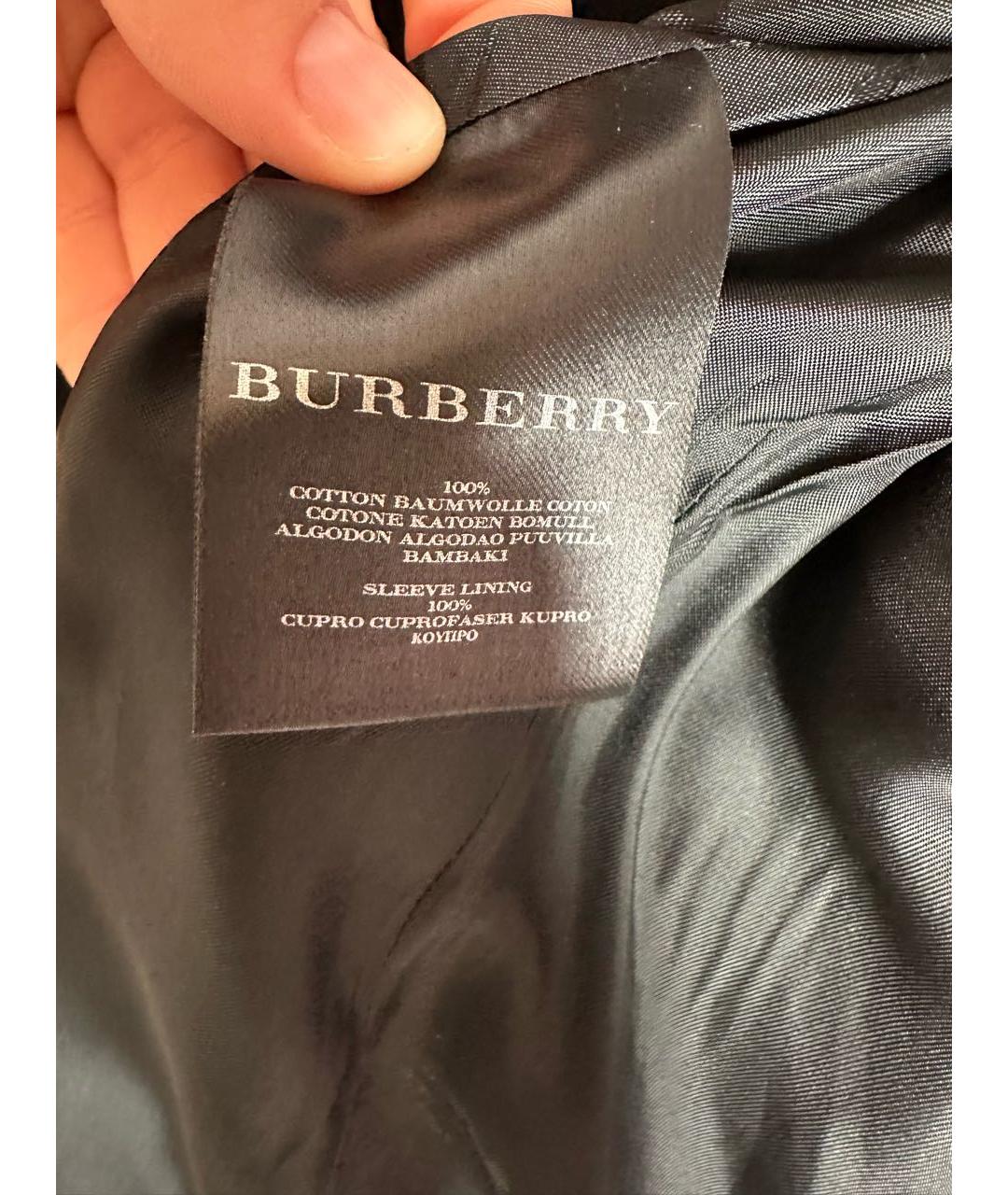 BURBERRY Черный тренч/плащ, фото 6