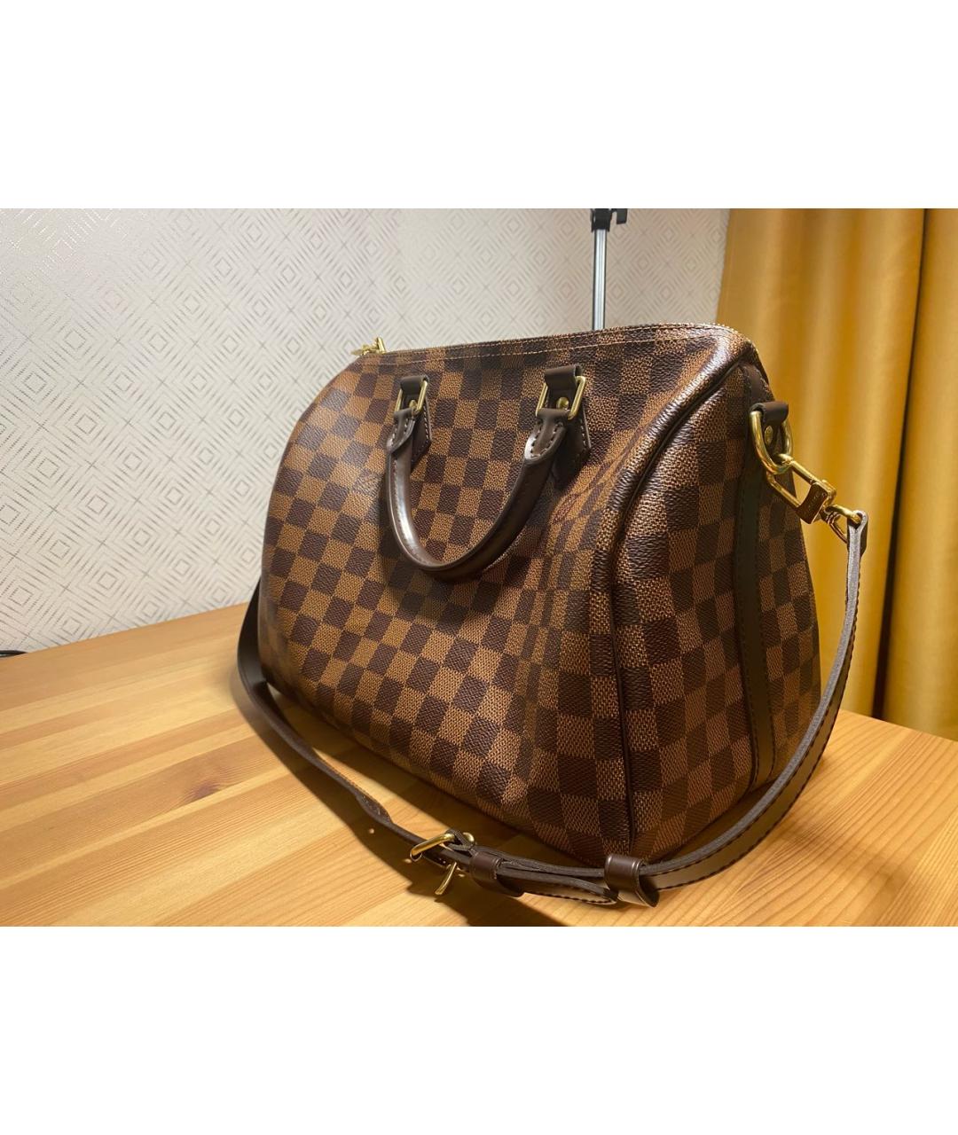 LOUIS VUITTON Коричневая сумка с короткими ручками, фото 3