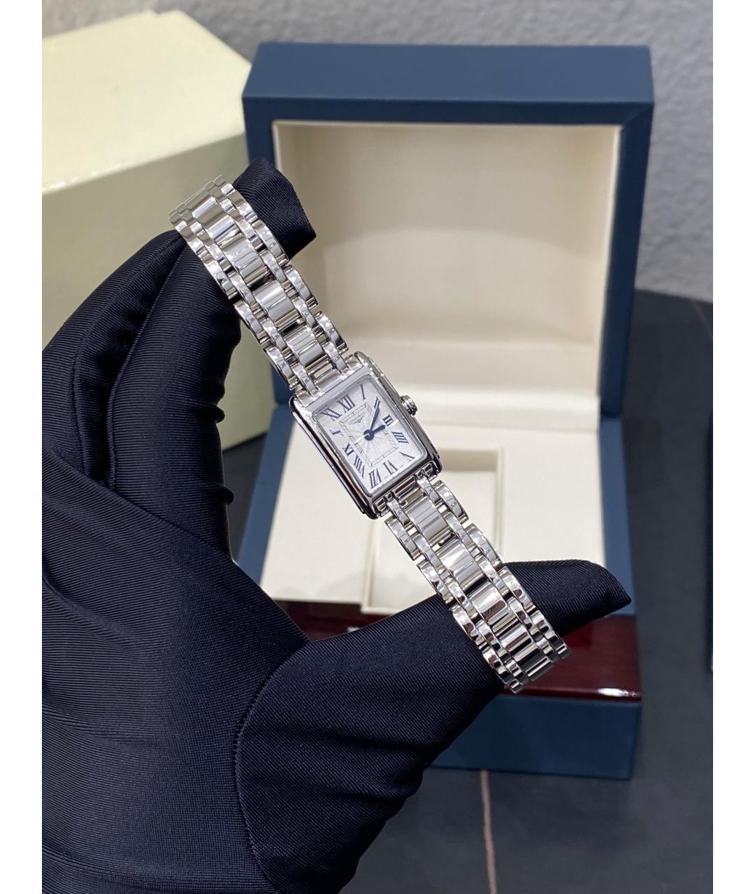 LONGINES Белые металлические часы, фото 5