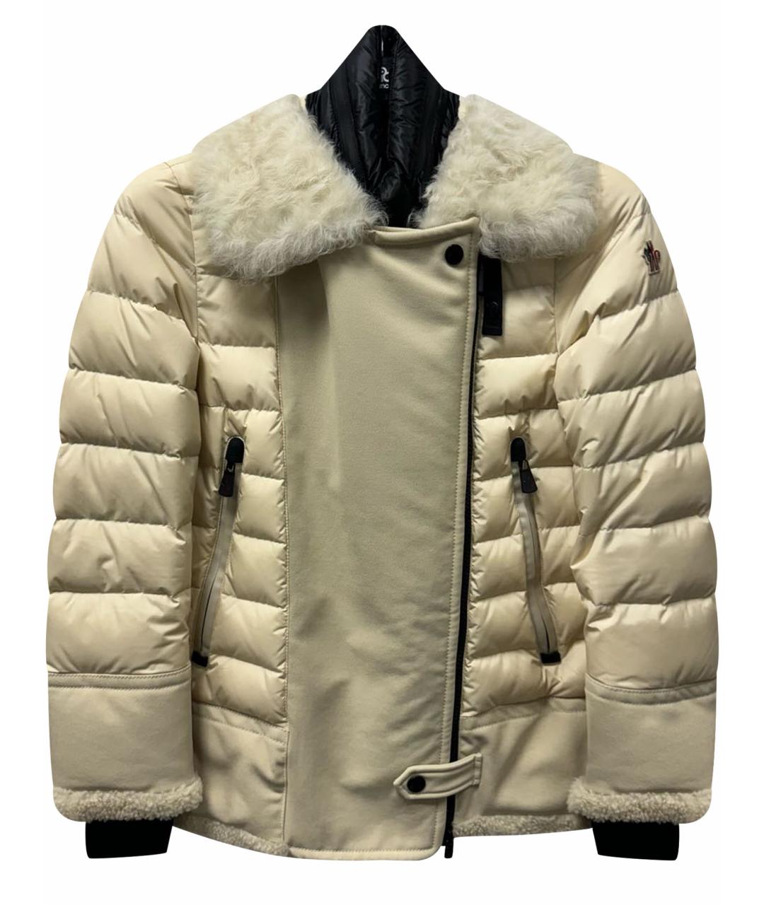 MONCLER Бежевый пуховик, фото 1