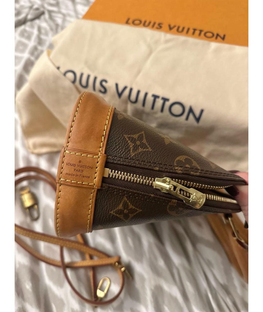 LOUIS VUITTON Коричневая сумка с короткими ручками, фото 7