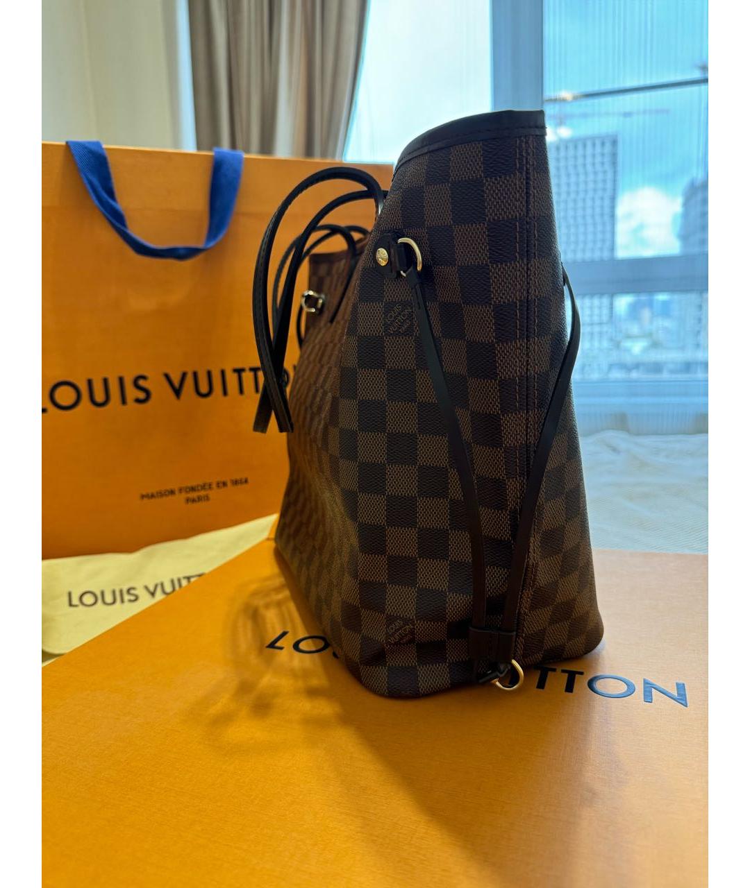 LOUIS VUITTON Коричневая сумка тоут, фото 2