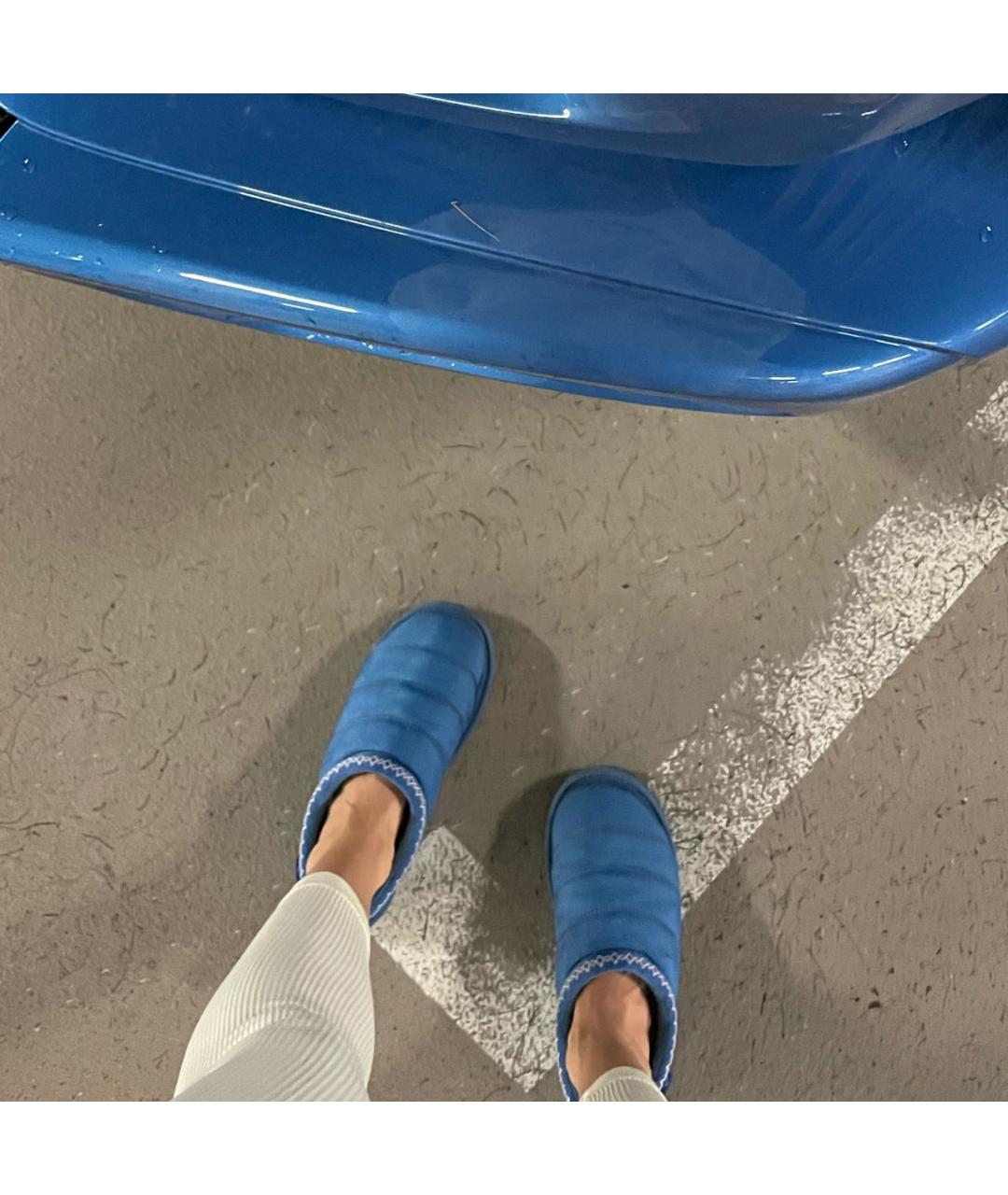 UGG AUSTRALIA Бирюзовые текстильные мюли, фото 3