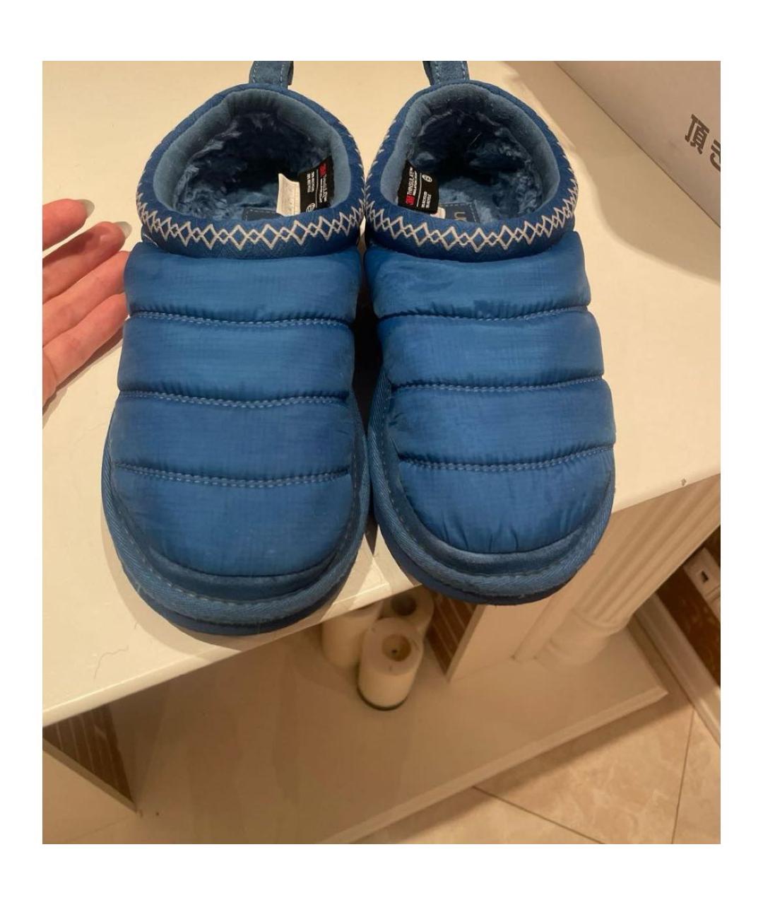 UGG AUSTRALIA Бирюзовые текстильные мюли, фото 2