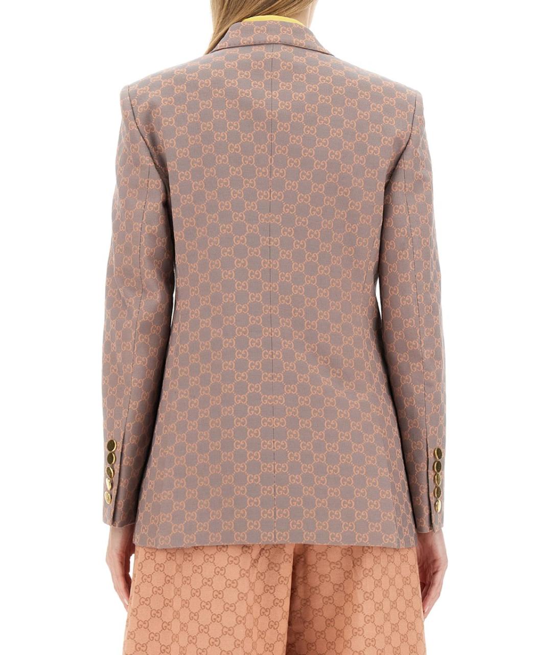 GUCCI Серый хлопковый жакет/пиджак, фото 4