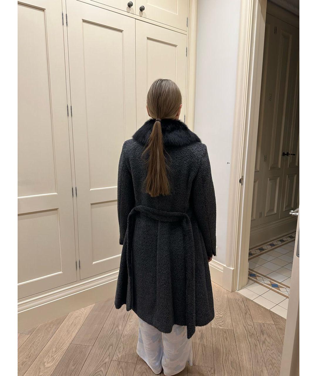 MAX MARA STUDIO Антрацитовое пальто, фото 8