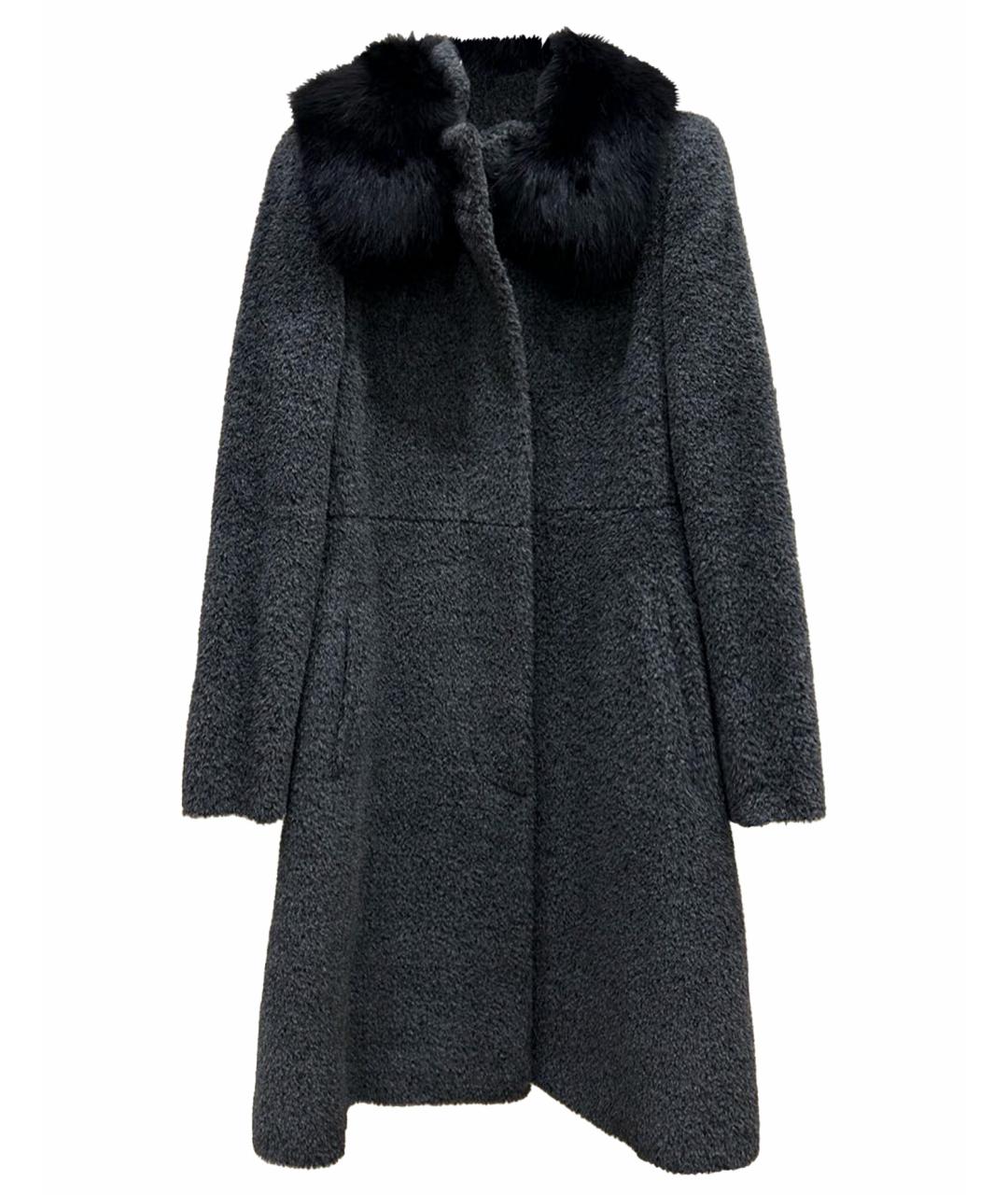 MAX MARA STUDIO Антрацитовое пальто, фото 1
