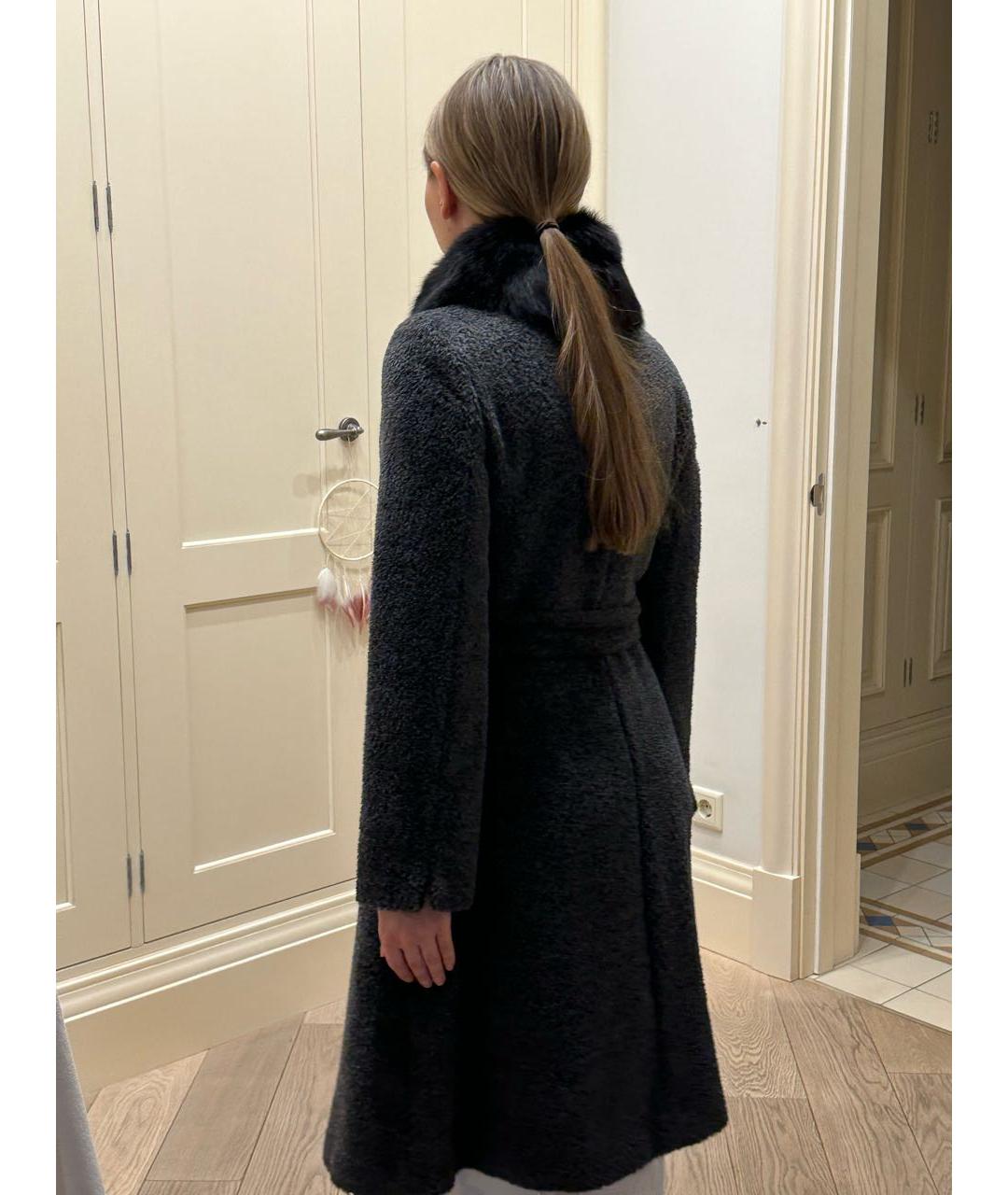 MAX MARA STUDIO Антрацитовое пальто, фото 6